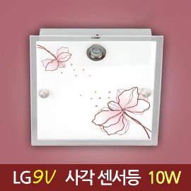 11939[LG 2835 9V] 아트플라워 핑크레드 센서등_10W