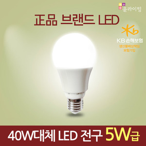 11597[LED 5W급] HL2835_BLUB(벌브)_5W / LED전구 [백열등40w 대체용]
